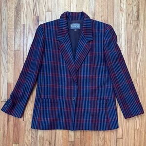 Vintage Plaid Blazer